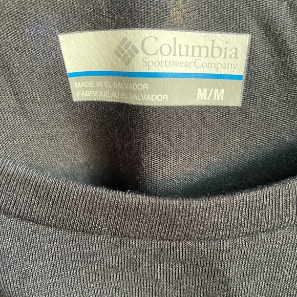 ⚡️ Columbia Black Tee Shirt ~ Size M ⚡️ - Picture 4 of 4